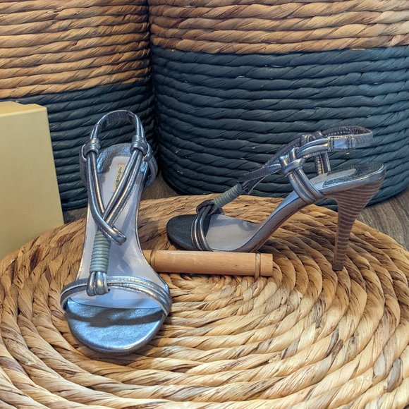 EUC (W6.5) MAX STUDIO Anthracite Rope + Knots Sandal - Picture 1 of 7